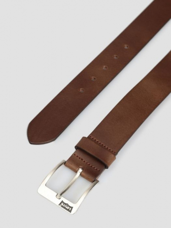 Levi's Мужской Ремень Коричневый  [3]