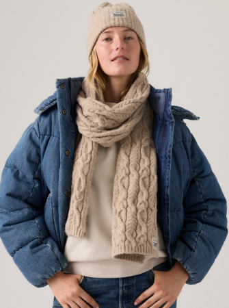 Levi's Женский Шарф Коричневый  [4]