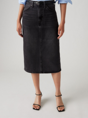 Fuste - Levi's Fusta Gri Inchis Hight Rise Femei
