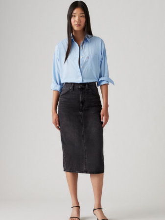 IMBRACAMINTE - Levi's Fusta Gri Inchis Hight Rise Femei