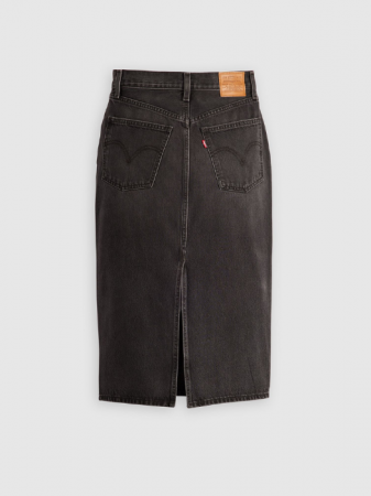 Levi's Женская Юбка Тёмная Серая Hight Rise [6]
