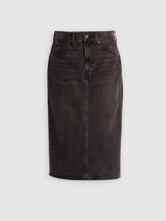 Levi's Женская Юбка Тёмная Серая Hight Rise [5]