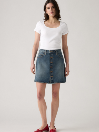 Fuste - Levi's Fusta Navy Mid Rise Femei