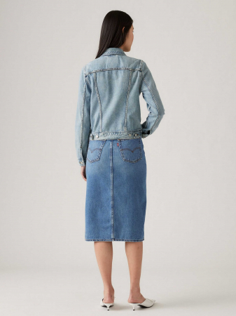 Levi's Geaca Albastra Deschisa Slim Femei [4]