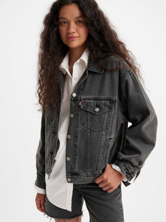 Levi's Geaca Gri Inchis Relaxed Femei [1]