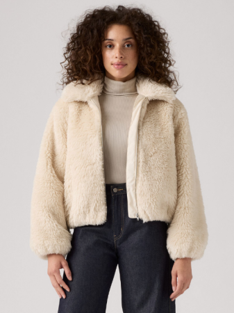 Geci si Jachete - Levi's Geaca Bej Relaxed Femei