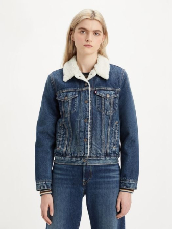 FEMEI - Levi's Geaca Albastra Slim Femei