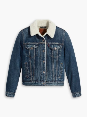 Levi's Geaca Albastra Slim Femei [5]