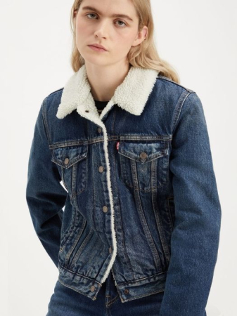 Levi's Geaca Albastra Slim Femei [3]