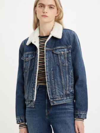 Levi's Geaca Albastra Slim Femei [4]