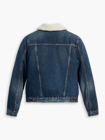 Levi's Geaca Albastra Slim Femei [6]