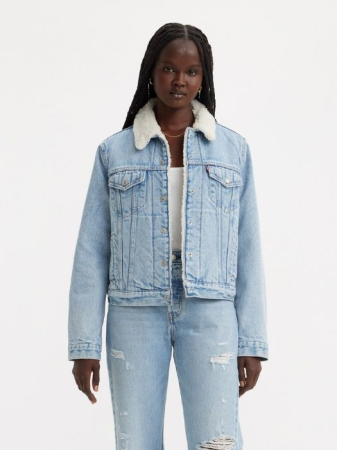 FEMEI - Levi's Geaca Albastra Deschisa Slim Femei