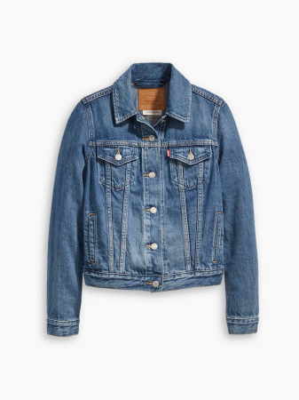 Levi's Женская Куртка Синяя Regular [3]
