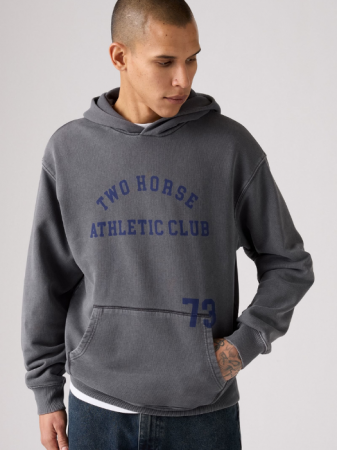 Levi's Мужская Толстовка Тёмная Серая Relaxed [2]