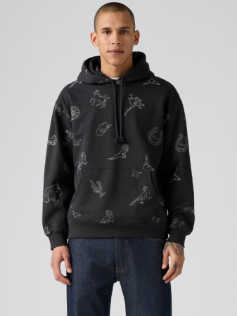 Hanorace - Levi's Hanorac Negru Relaxed Barbati