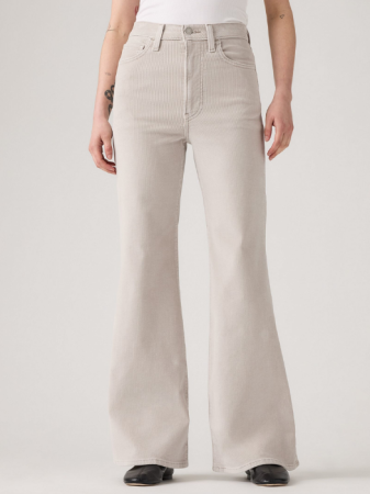 Levi's Pantaloni Bej Ribcage Femei [2]