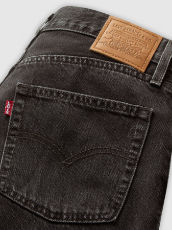 Levi's Pantaloni Scurti Negri Baggy Femei [5]