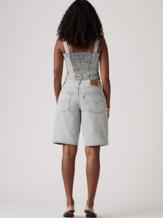 Levi's Pantaloni Scurti Albastri Deschisi Baggy Femei [1]