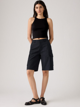 FEMEI - Levi's Pantaloni Scurti Navy Baggy Femei