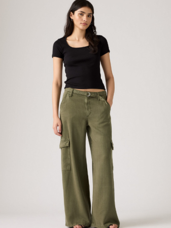 Levi's Pantaloni Verzi Baggy Femei [2]