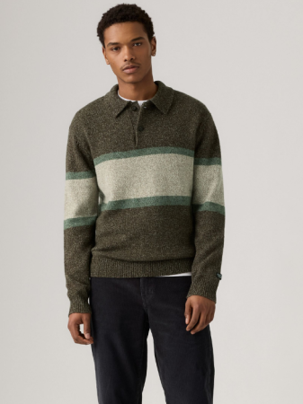 IMBRACAMINTE - Levi's Pulover Cafeniu/Verde Relaxed Barbati
