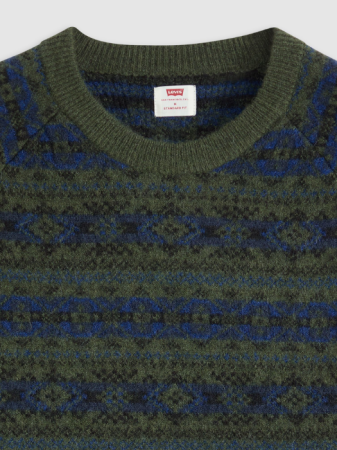 Levi's Мужской Свитер Verde/Albastru Relaxed [4]