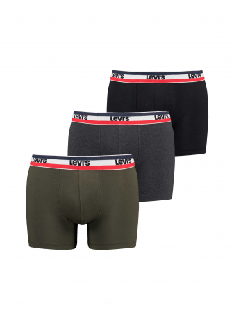 Lenjerie Intima - Levi's Set Lenjerie Haki/Black/Grey Barbati