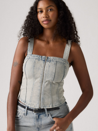 Levi's Top Albastru Slim Femei [2]