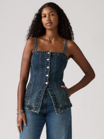 Tricouri si Topuri - Levi's Top Navy Slim Femei