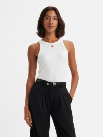 Tricouri si Topuri - Levi's Top Alb Slim Femei