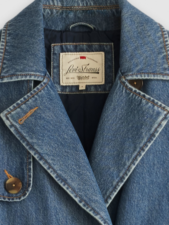 Levi's Trench Albastru Relaxed Femei [4]