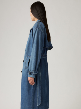 Levi's Trench Albastru Relaxed Femei [2]