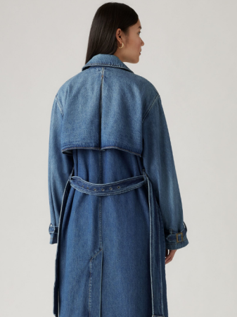 Levi's Trench Albastru Relaxed Femei [3]