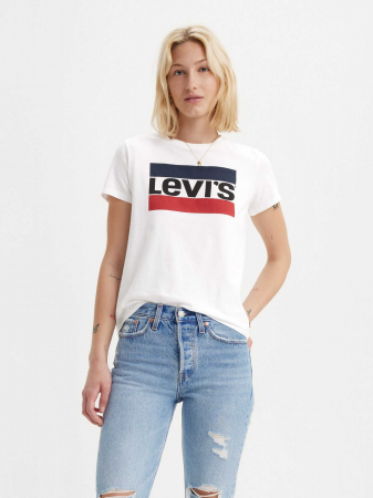 FEMEI - Levi's Tricou Alb Regular Femei