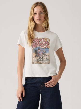 FEMEI - Levi's Tricou Alb Regular Femei