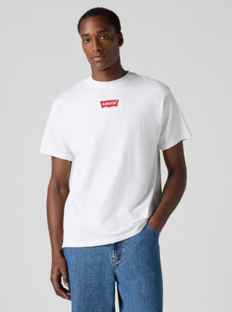 Футболки и Поло - Levi's Мужская Футболка Белая Relaxed