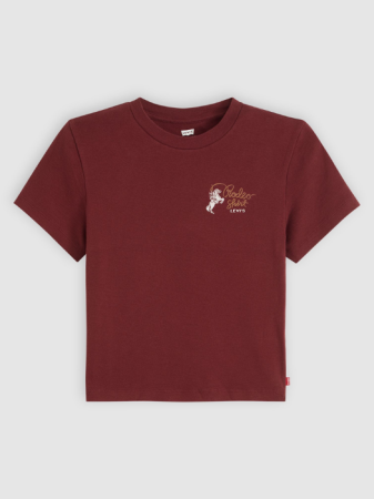Levi's Tricou Rosu Visiniu Slim Femei [5]