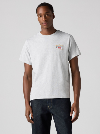 BARBATI - Levi's Tricou Gri Deschis Relaxed Barbati