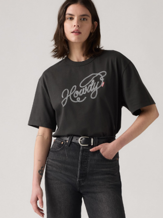 Levi's Женская Футболка Чёрная Regular [2]
