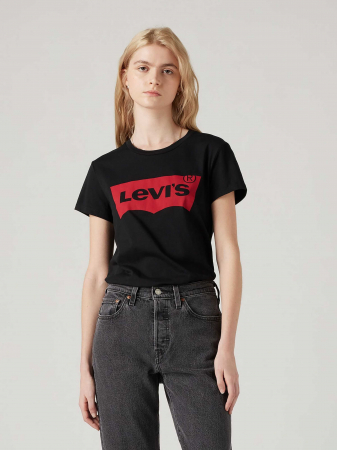 FEMEI - Levi's Tricou Negru Regular Femei