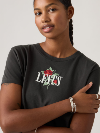 Levi's Tricou Negru Regular Femei [1]