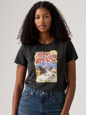 Levi's Tricou Negru Regular Femei [1]