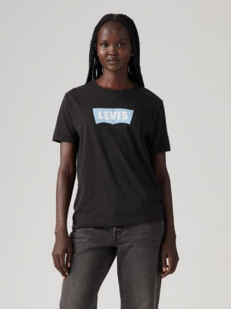 FEMEI - Levi's Tricou Negru Regular Femei