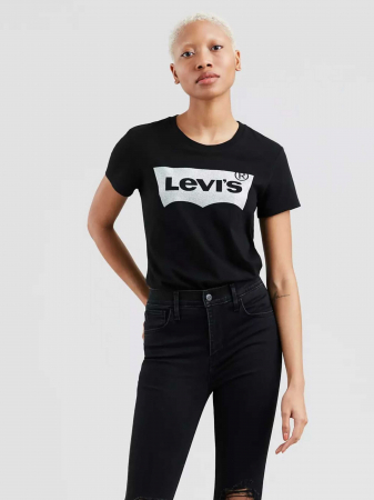 FEMEI - Levi's Tricou Negru Regular Femei