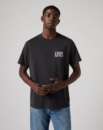 BARBATI - Levi's Tricou Negru Relaxed Barbati