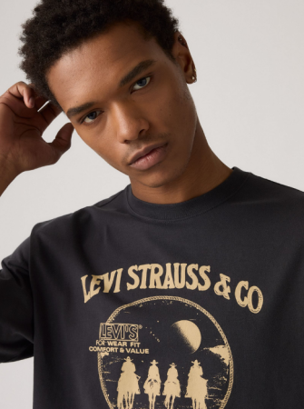 Levi's Мужская Футболка Чёрная Relaxed [1]