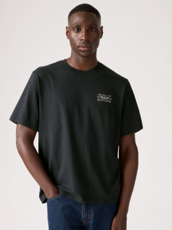BARBATI - Levi's Tricou Negru Relaxed Barbati