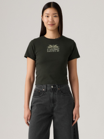 Tricouri si Topuri - Levi's Tricou Negru Slim Femei