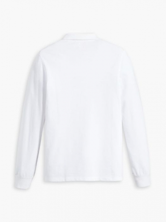 Levi's Tricou Polo Cu Maneca Lunga Alb Relaxed Barbati [6]