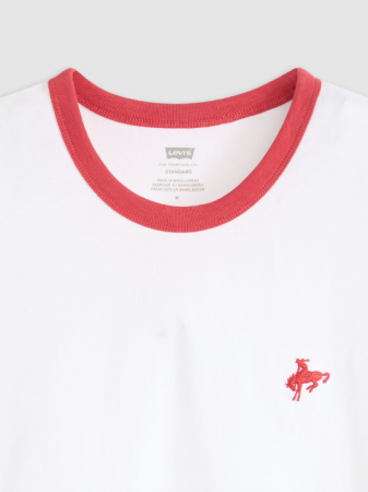Levi's Футболка Alb/Rosu Regular [4]